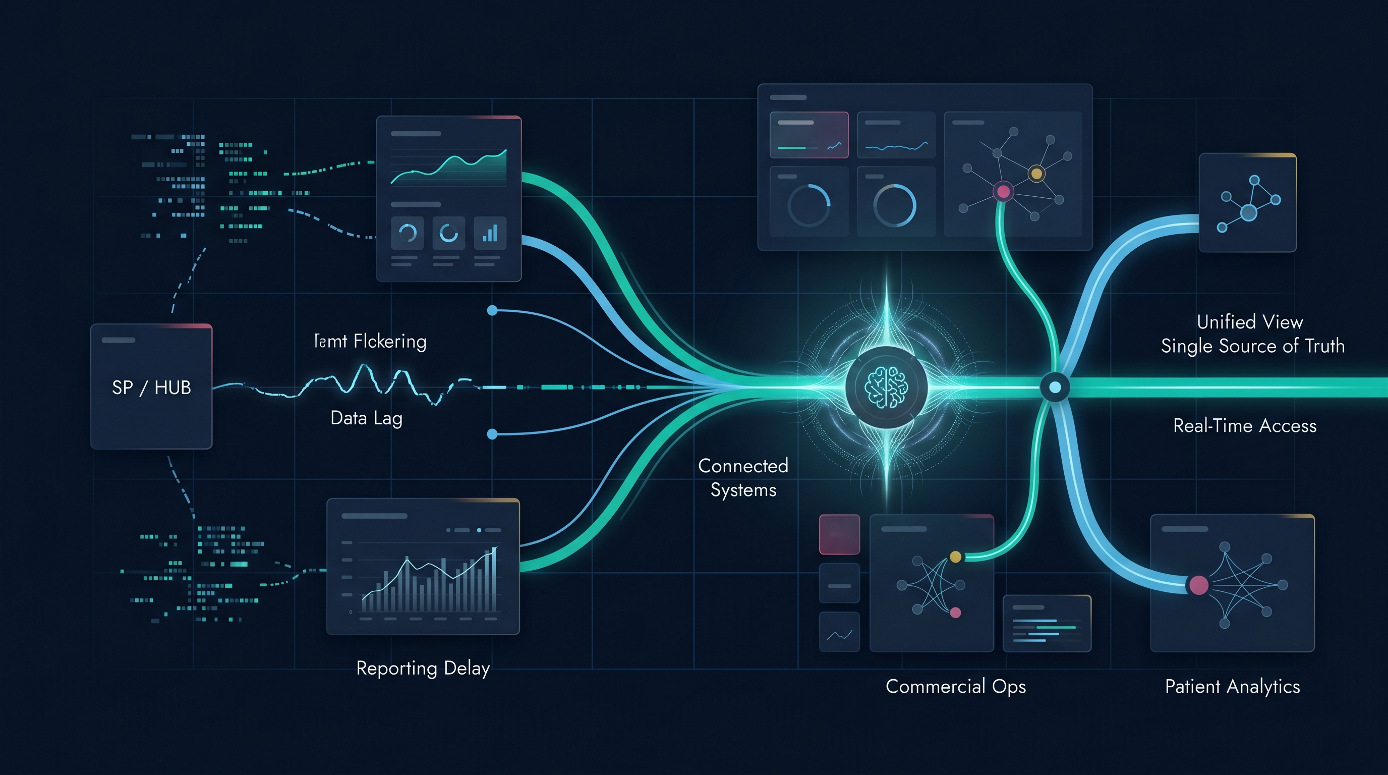 Pharma data operations visualization